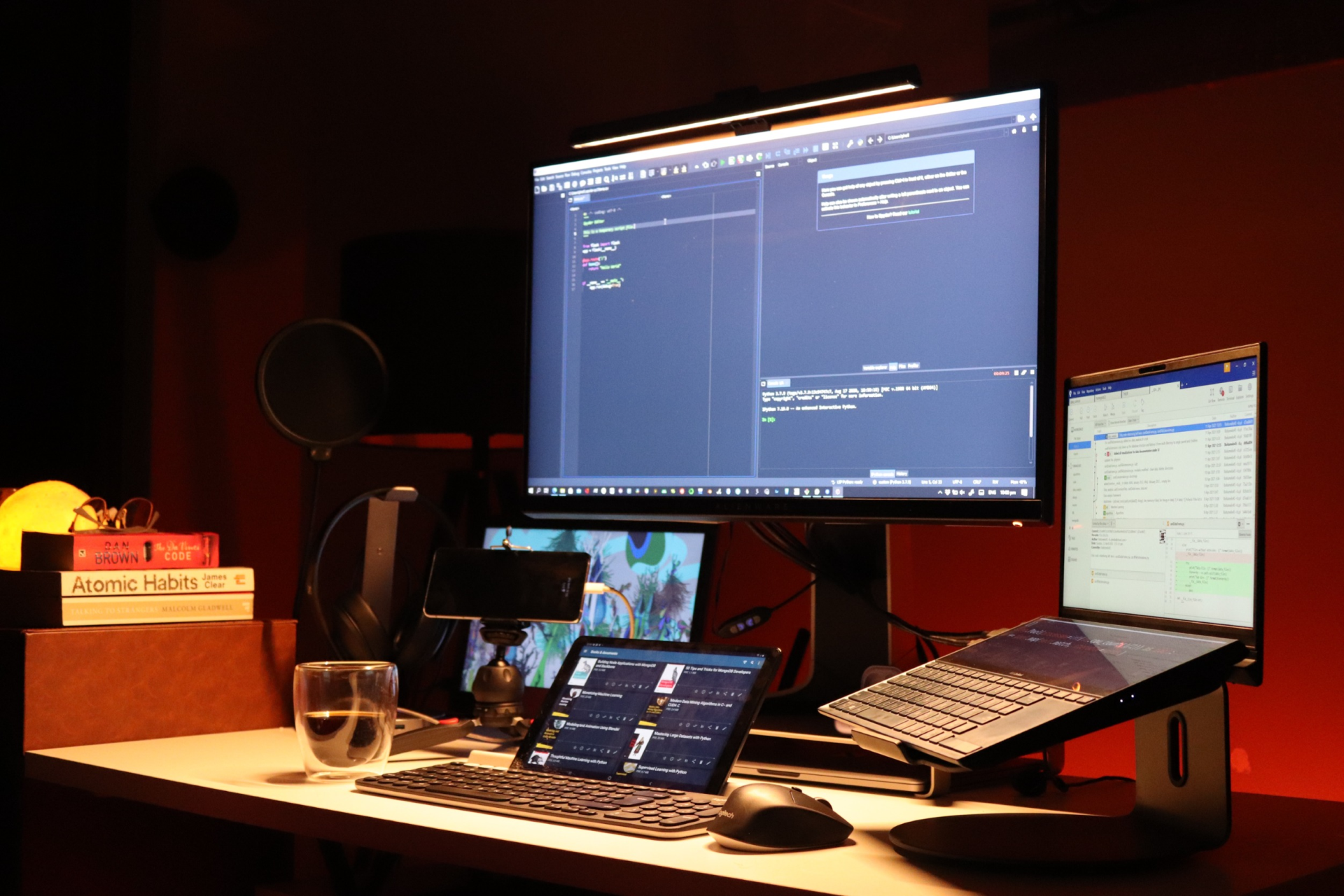 écrans avec code et application