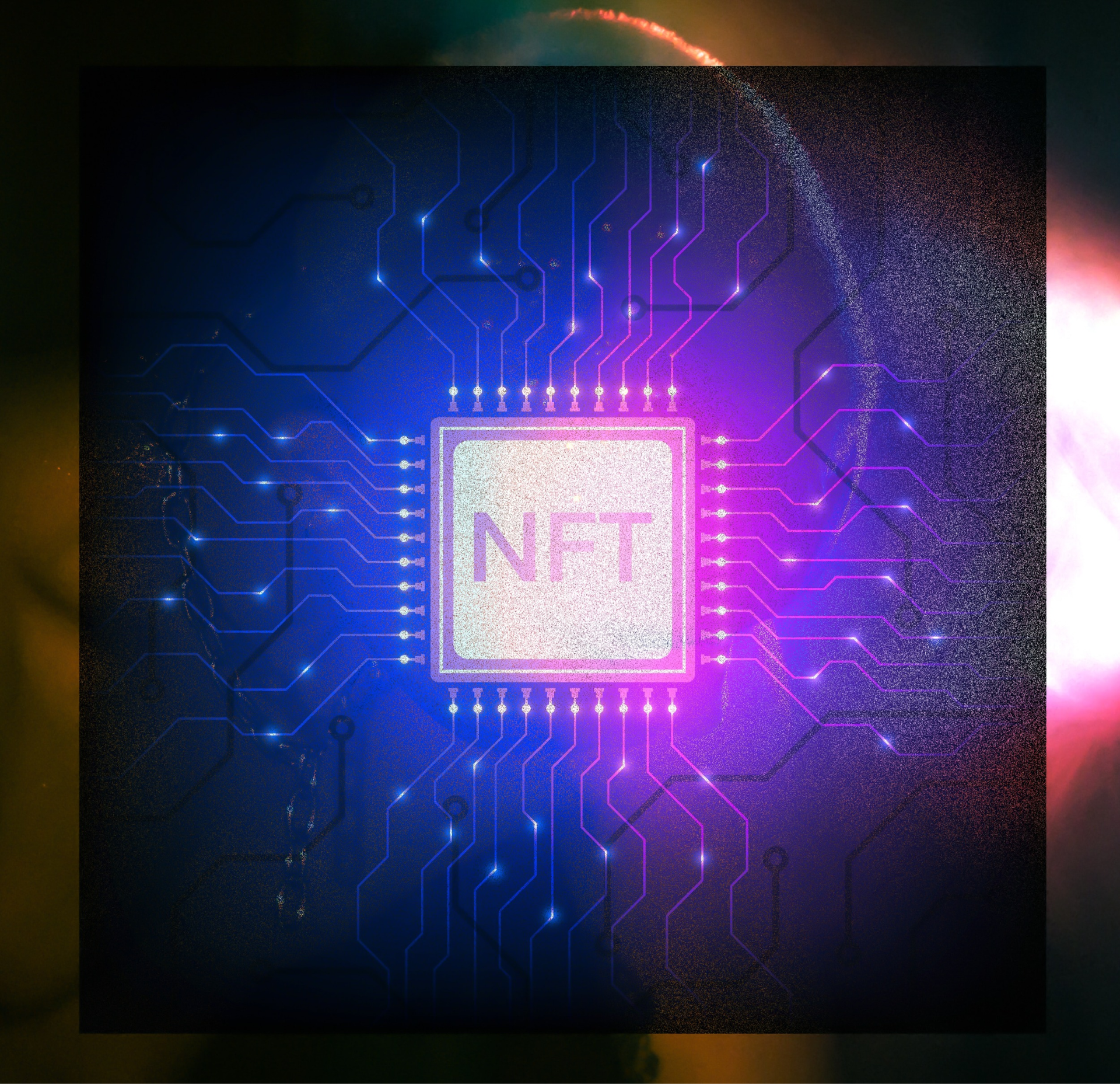 logo NFT dans un processeur